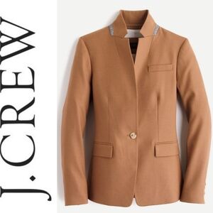 "Like New!' J. Crew Regent stand collar blazer in wool flannel